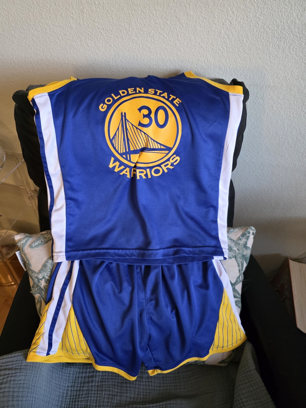 Boys Golden State Warriors Royal Blue & Yellow Matching Set